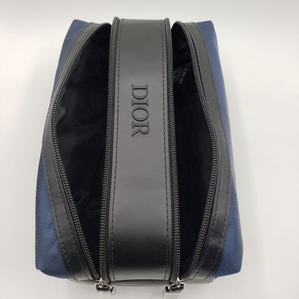 DIOR Cosmetics Bag Blue Black - Picture 10 of 15